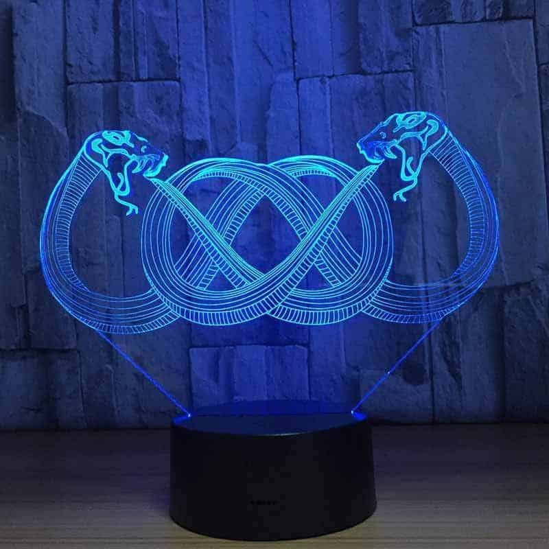Ormlampa 3D Ouroboros