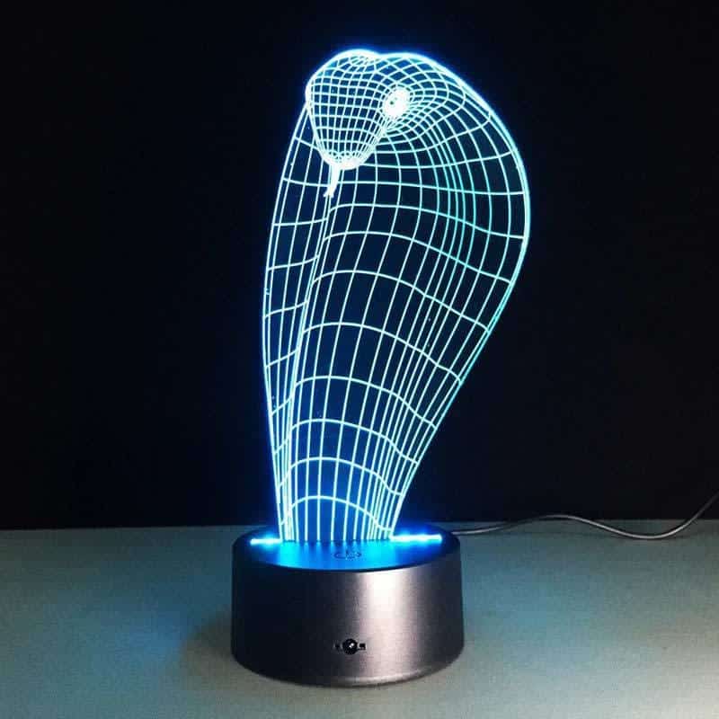Ormlampa 3D Naja