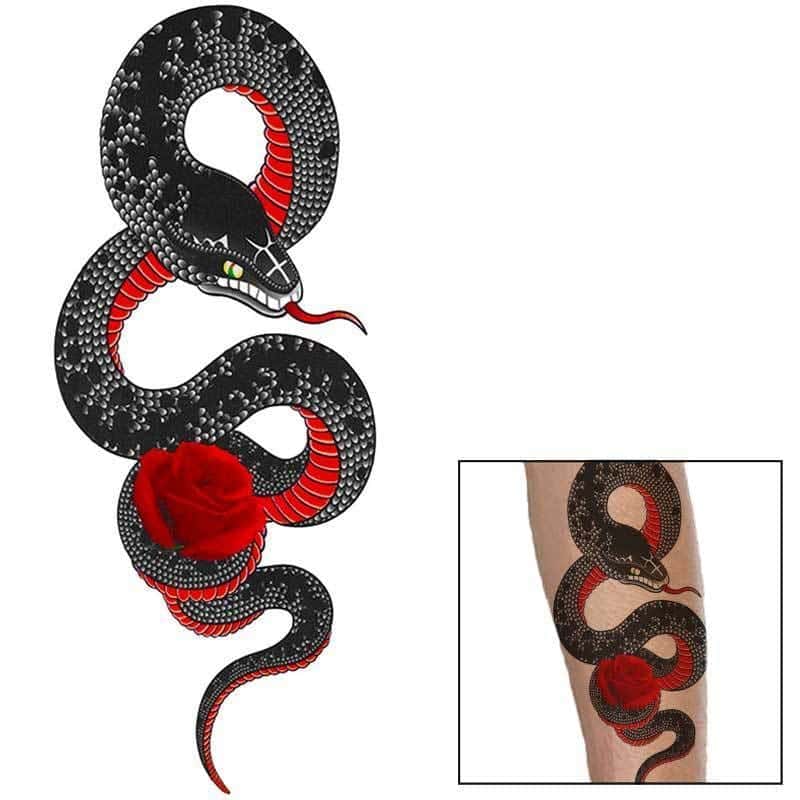 Orm Tatuering Japansk (Temporär)
