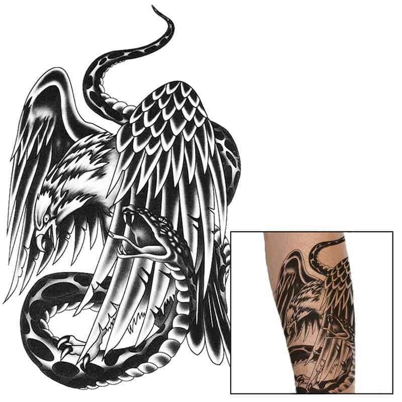 Orm Tatuering Striden (Temporär)