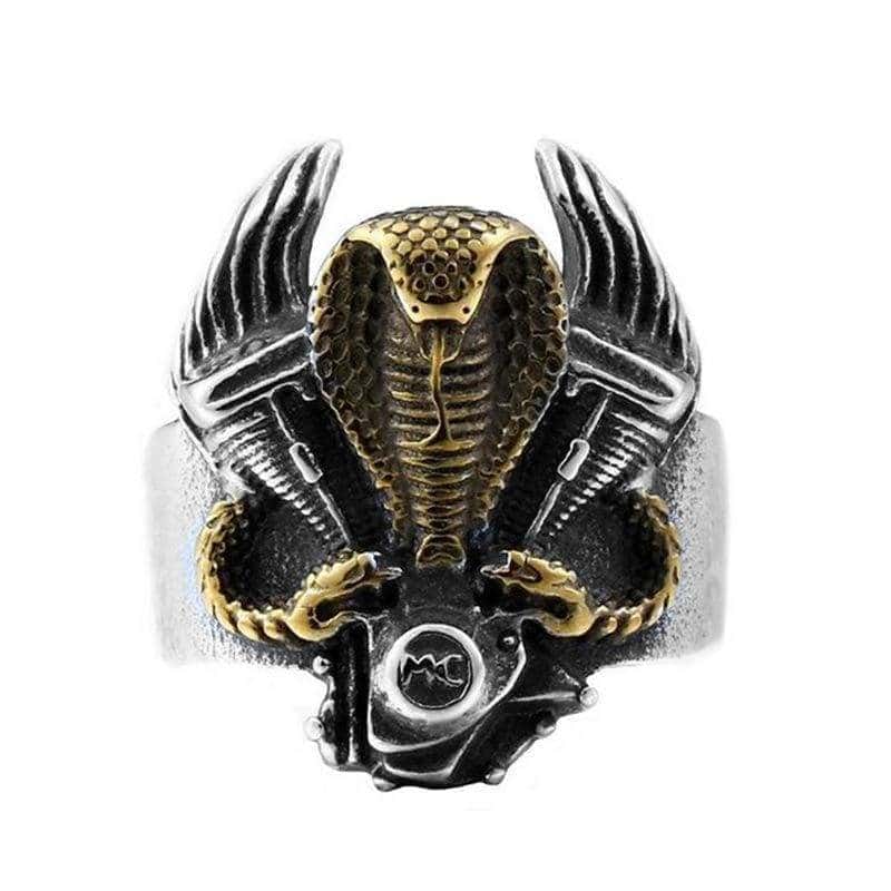 Ormring Kobra Biker (Stål)