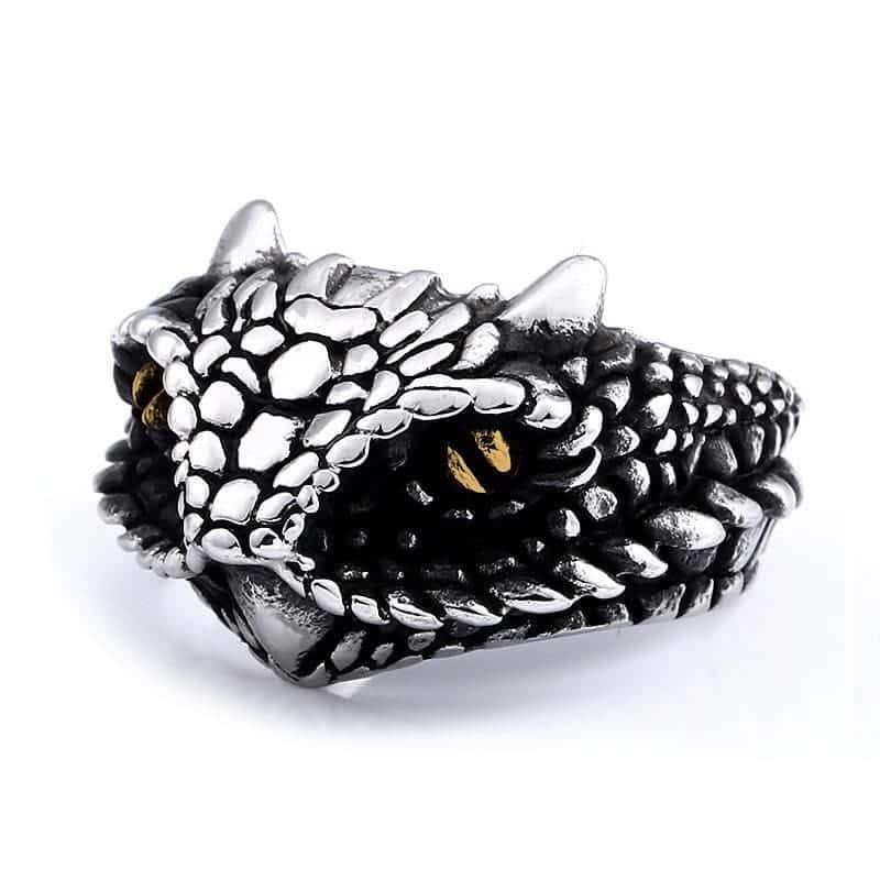 Ormring Skallerorm (Silver)