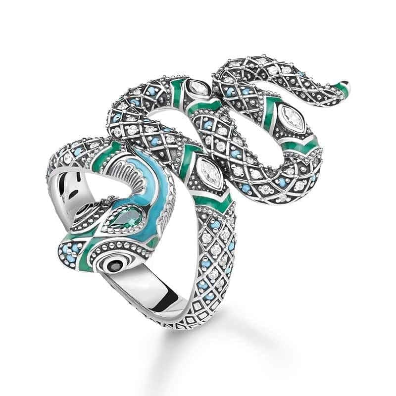 Ormring Tropisk (Silver)