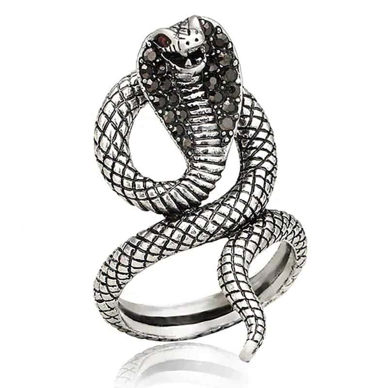 Ormring Silverkobra (Zirkonium)