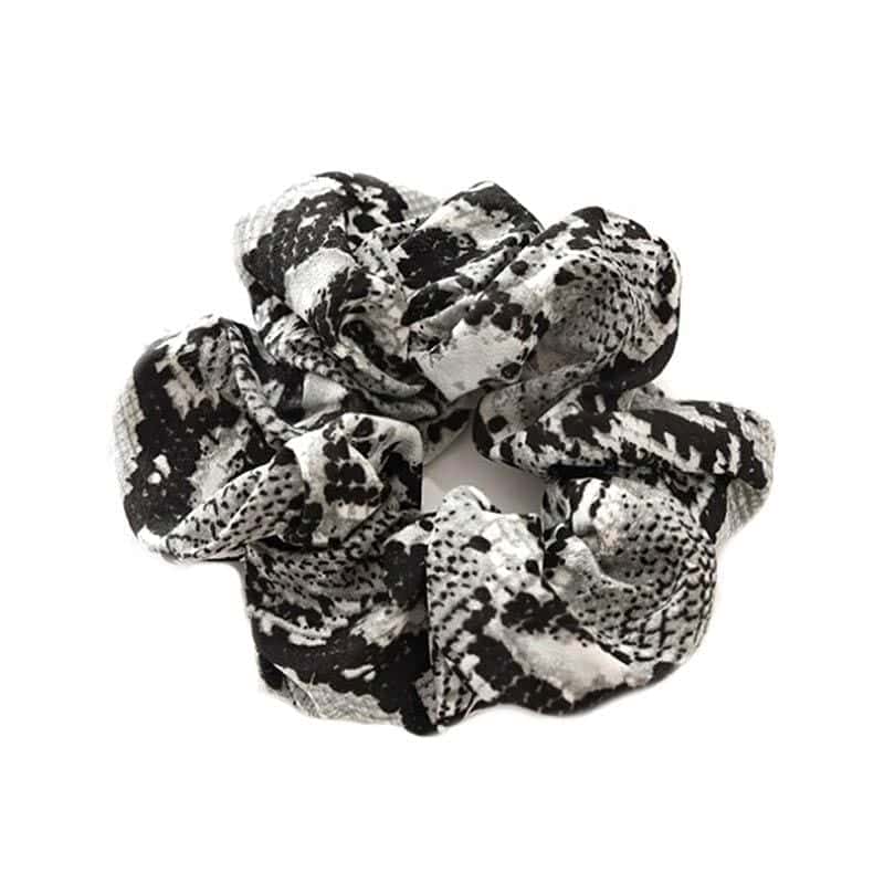 Orm Hårsnodd Svartvitt (Scrunchies)