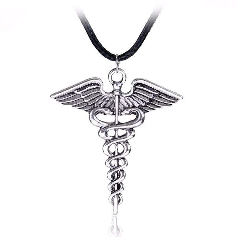 Orm Halsband Caduceus (Silver)