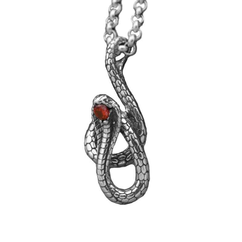 Orm Halsband Indisk Kobra (Silver)