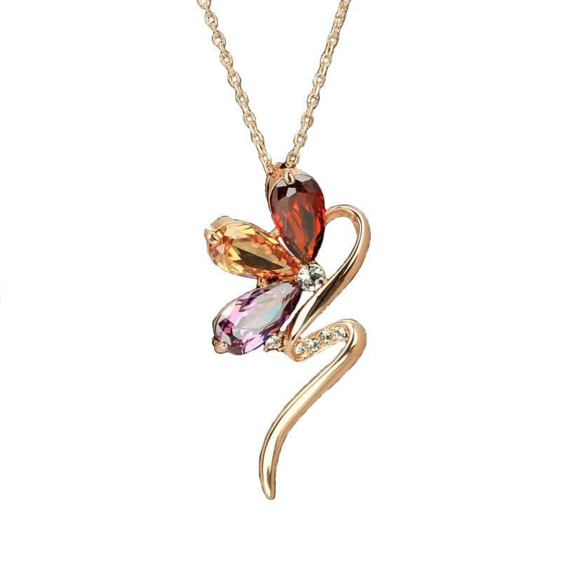 Orm Halsband Kristall (Guld)