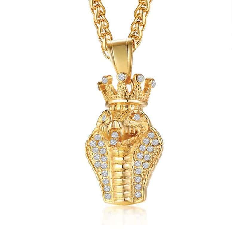 Orm Halsband Kung Kobra (Guld)