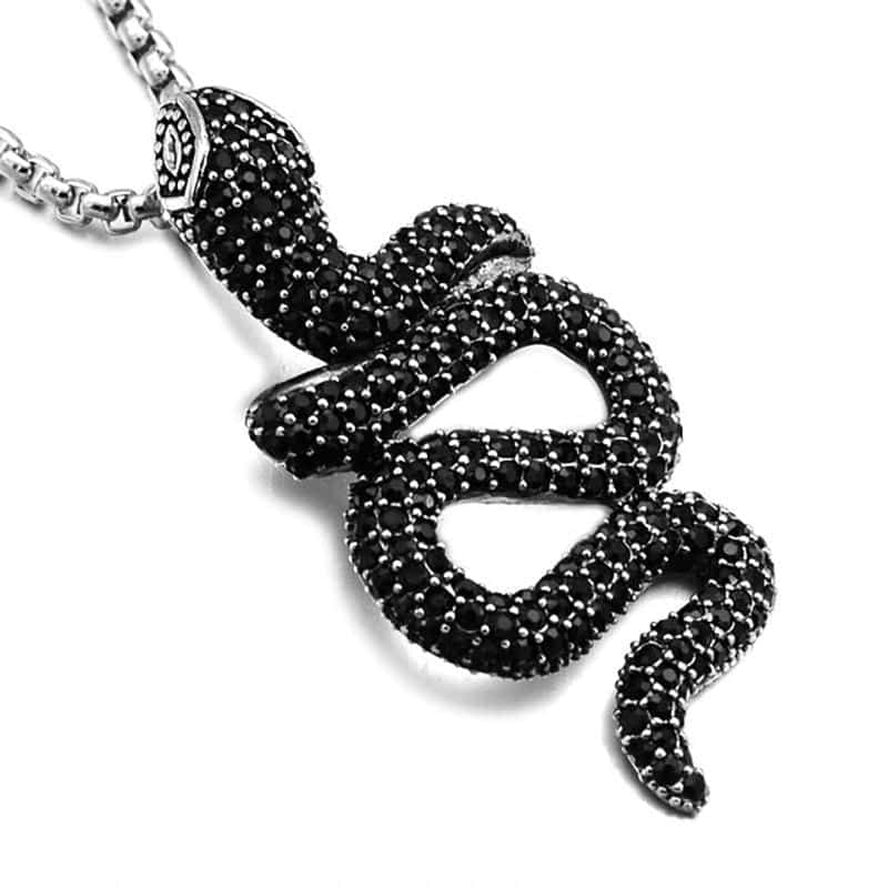Orm Halsband Black Vida (Zirkonium)