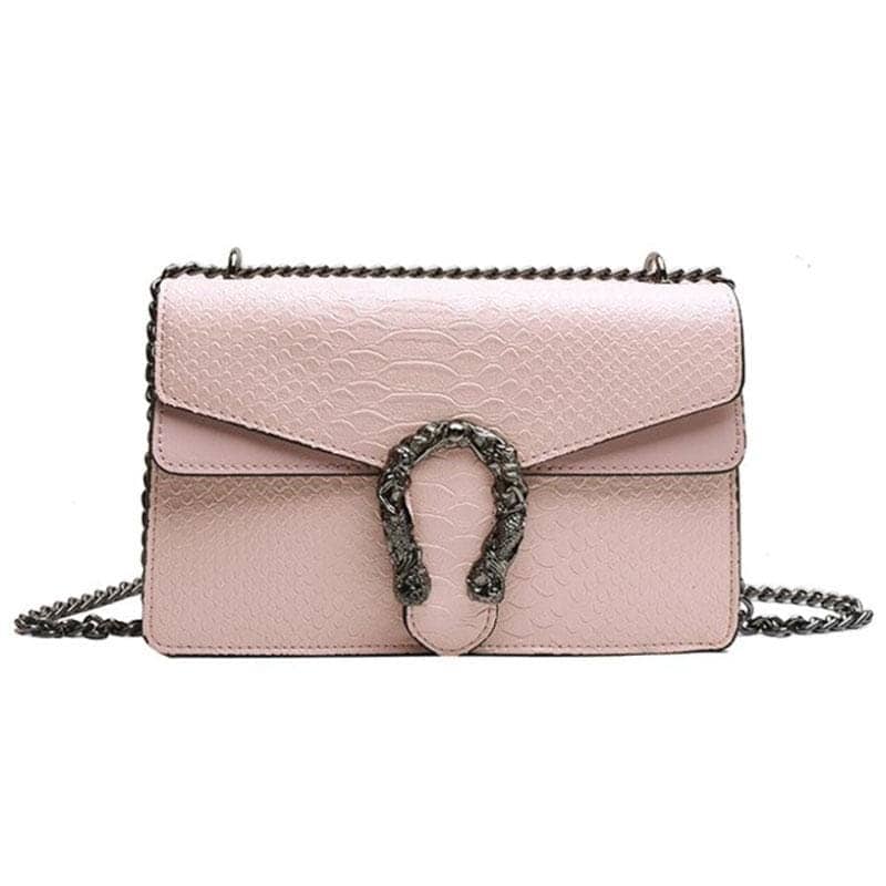 Orm Väska Rosa Python