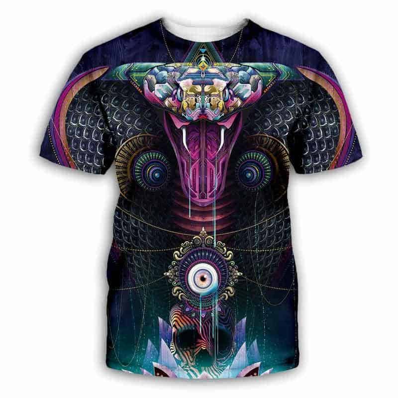 Orm Print Tröja Psykedelik